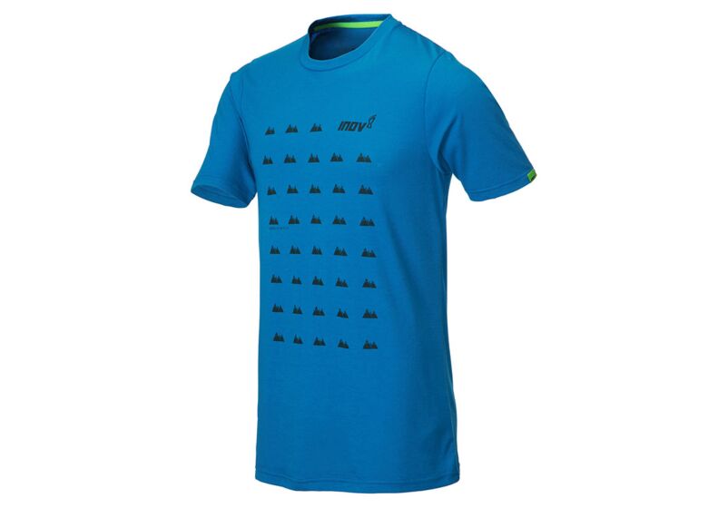 Inov-8 Tri Blend Ss 'grid' Mens T-Shirts Blue Australia (TXZGKE201)